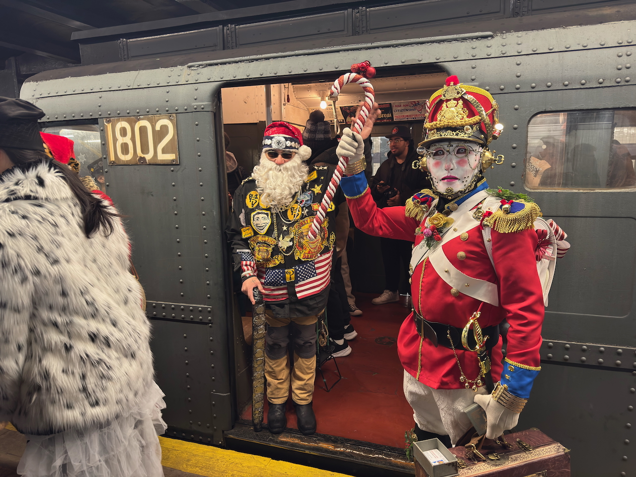 NYC winter morning street