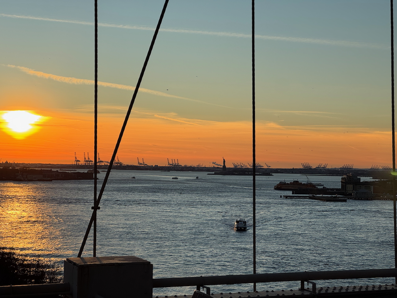 NYC Central Park dusk on Christmas Eve