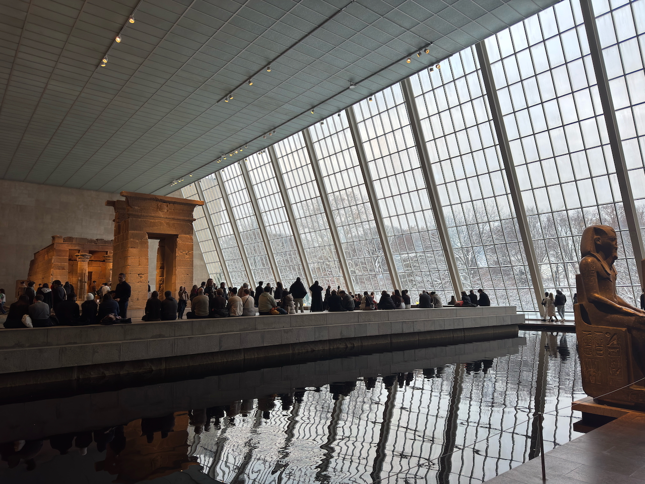 NYC December sunset skyline